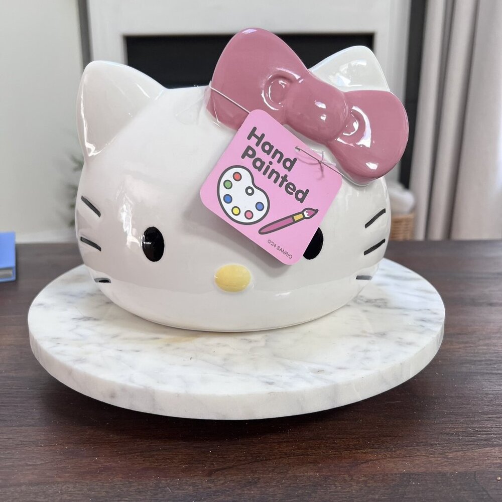 Hello Kitty Large Planter Hand Painted New